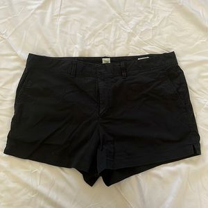 GAP 16 TALL Black khaki City Shorts 3” inseam